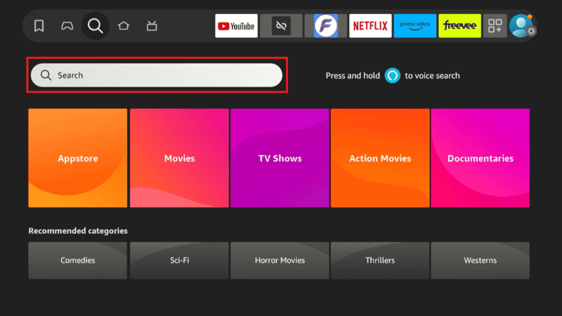 Go To Search-Sideload Apps On Firestick