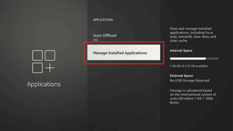 Manage Install Application FireStick So Slow