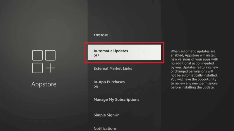 Automatic update-Firestick Firmware Update