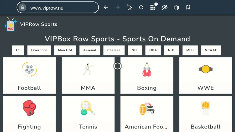 VIPRow Sports FireStick Sports App