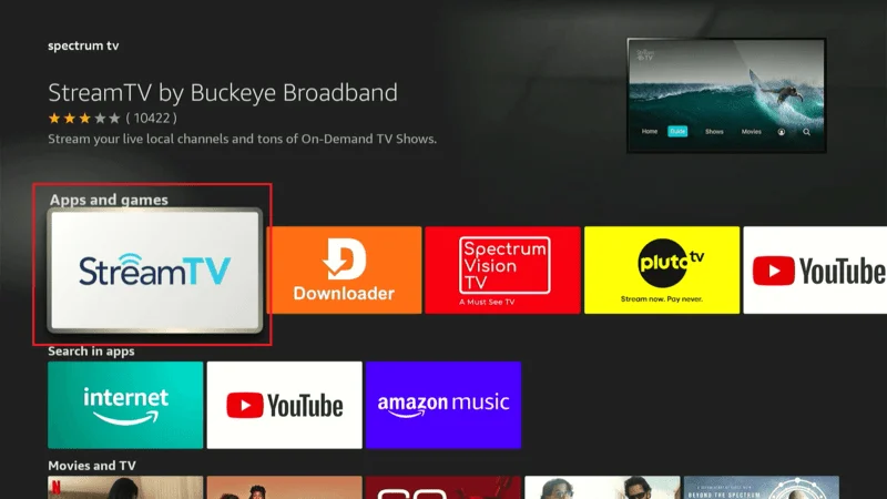 Spectrum FireStick app download 