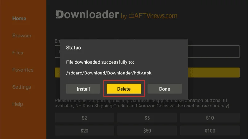 FireStick APK installation 