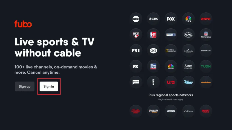 Set up fuboTV on Fire TV Stick 