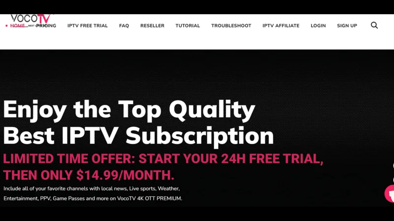 Voco TV Best IPTV Service 